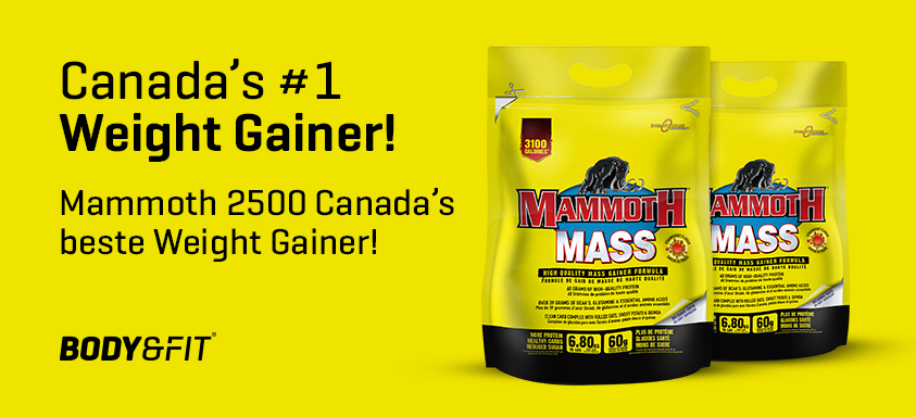 De nieuwe Mammoth 2500 weight gainer