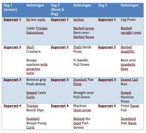 Spartacus training programma